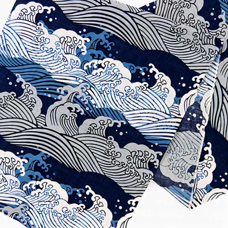 Baumwollhandtuch, TENUGUI, Hokusai Wave
