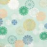Japanese cotton handkerchief with Chrysanthemum pattern, KIKU 1