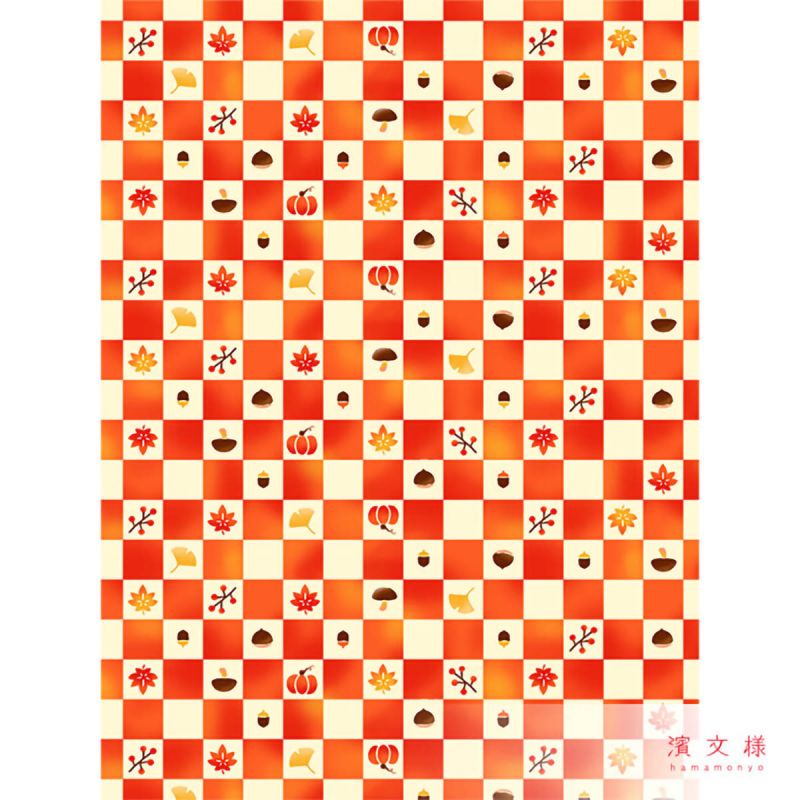 Pañuelo de algodón japonés, Patrón de otoño, AKI
