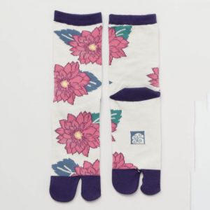 Japanese cotton tabi socks, KAYA, 23-25 cm