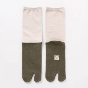 Japanese cotton tabi socks, KAYA, 23-25 cm