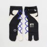 Japanese cotton tabi socks, KAYA, 23-25 cm