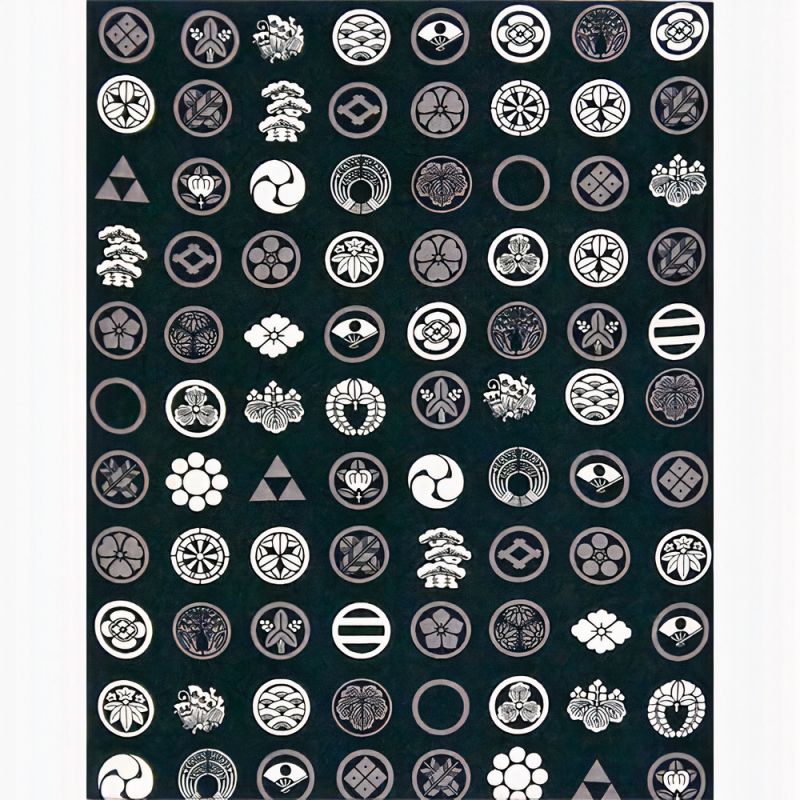 Pañuelo de algodón japonés, Insignia Negra, BAJJI