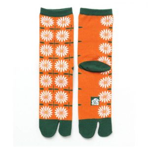 Japanese cotton tabi socks, KAYA, 23-25 cm