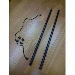 Plastic rod for furoshiki and fabric, SANKAKKEI