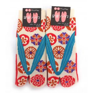 Japanische tabi baumwollsocken, ZORI-HANA