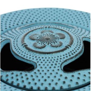 Japanese blue iron incense burner, IWACHU SAKURA, cherry blossom