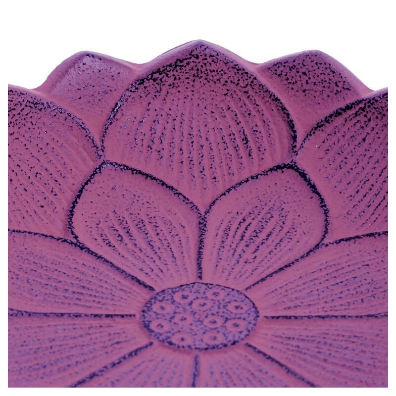 Brûle-encens japonais en fonte violet, IWACHU LOTUS, fleure de lotus