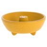 Yellow cast iron incense burner, IWACHU, fountain