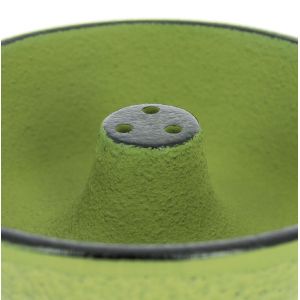 Green cast iron incense burner, IWACHU, fountain