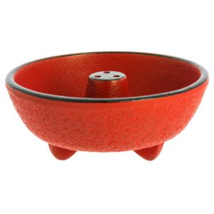 Red cast iron incense burner, IWACHU, fountain