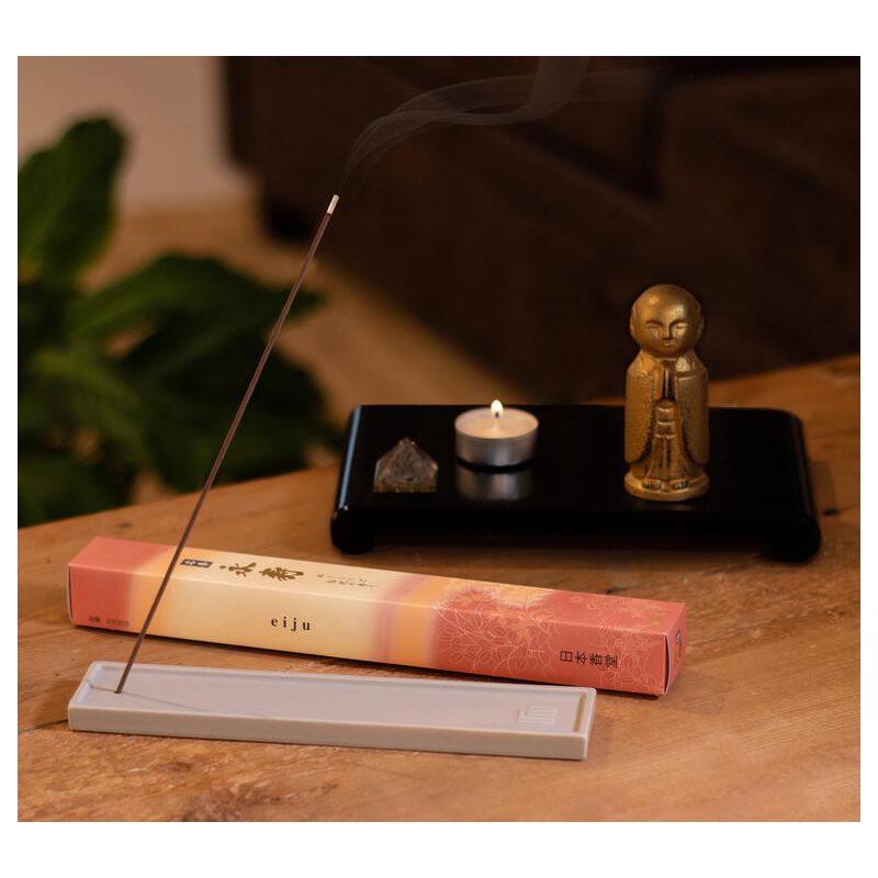 Box of 100 long-lasting incense sticks, EIJU MEIKO, Cinnamon and Amber