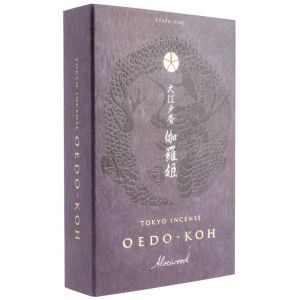 Wooden box of Paulownia 60 sticks, OEDO KOH ALOESWOOD, Aloe wood