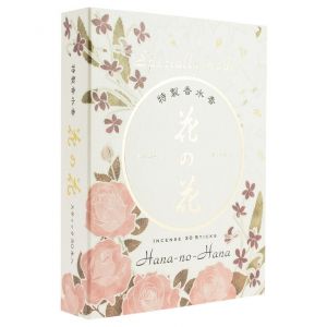 Etui en bois avec 30 bâtonnets et porte encens, HANA NO HANA EXCELLENT, Rose, Lys et Violette