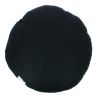 Large round black meditation cushion, ZAFU