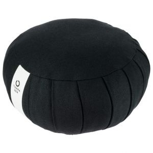 Meditation cushion, round, black, ZAFU