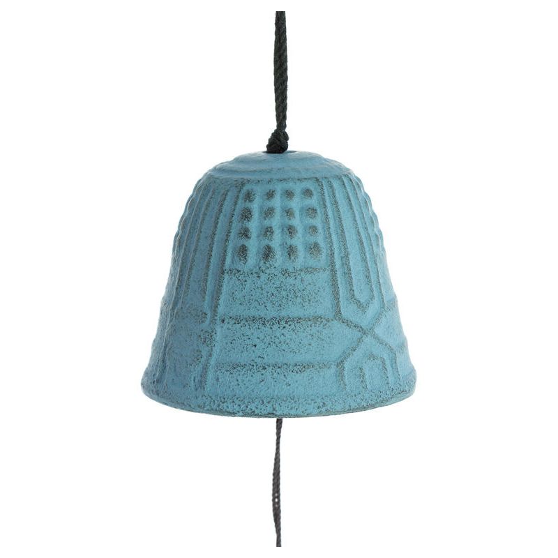 Cloche à vent Feng Shui Furin Iwachu Bleu clair 4,5 cm