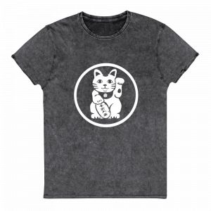 Black cotton T-Shirt, MANEKINEKO