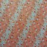 Japanese pink cotton fabric, flower pattern, HANA, made in Japan width 112 cm x 1m