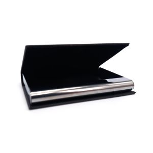 Japanese rectangular card holder with Mount Fuji motif, FUJISAN