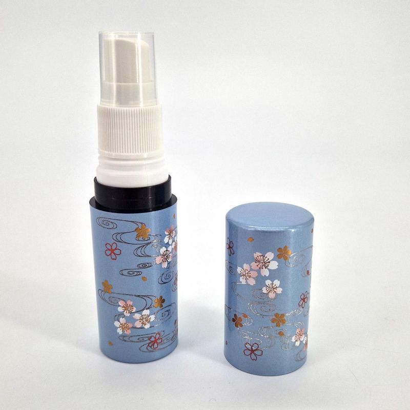 Japanese resin atomizer blue Sakura flower pattern - SAKURA NO HANA