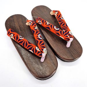 the pair of Japanese Geta clogs, HGT-2 ASANOHA