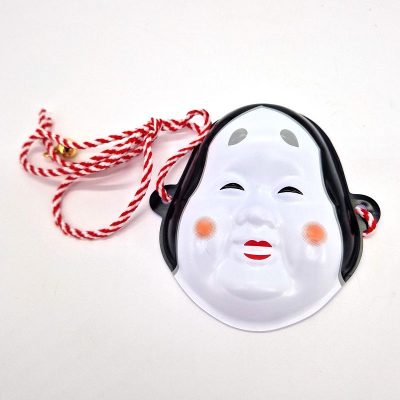 Mini maschera della tradizione giapponese, OKAME