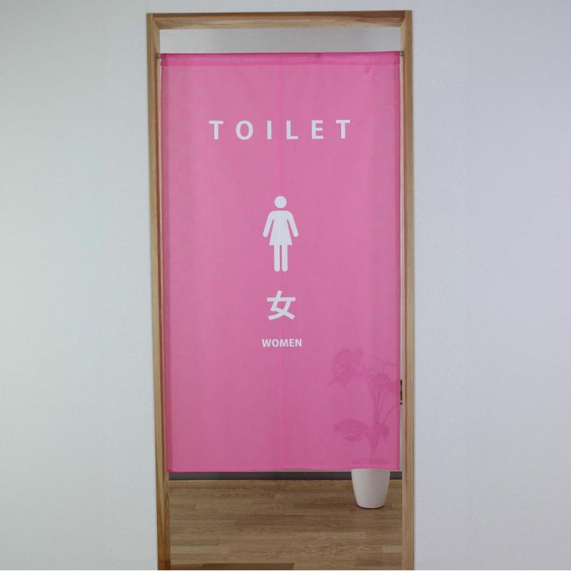 Japanese noren polyester curtain, TOILET WOMEN