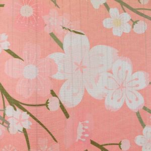 Japanischer Noren-Vorhang, rosa, Polyester, 85 x 150 cm, 2 Hasen, USAGI PINKU