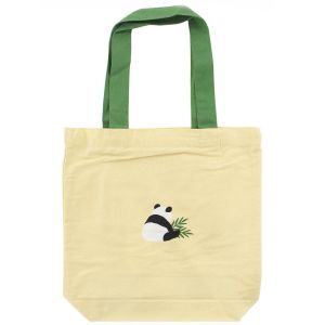 Sac tote bag 100% coton Chien Shiba et le Panda- PANDA