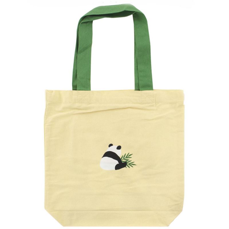 Tote bag 100% algodón Perro Shiba y el Panda - PANDA