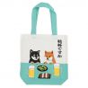 Tote bag 100% cotton Shiba dog eating - TABERU