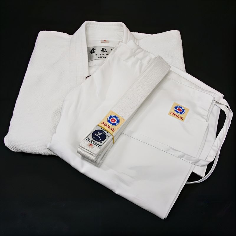 Conjunto keikogi de algodón esencial Aikido unisex