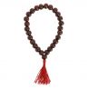 Bracciale mala in legno scuro