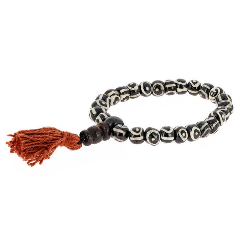 Bone Mala Bracelet with Symbol