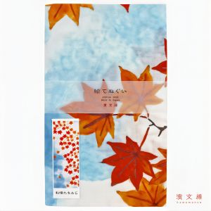 Cotton towel, TENUGUI, Maple in autumn