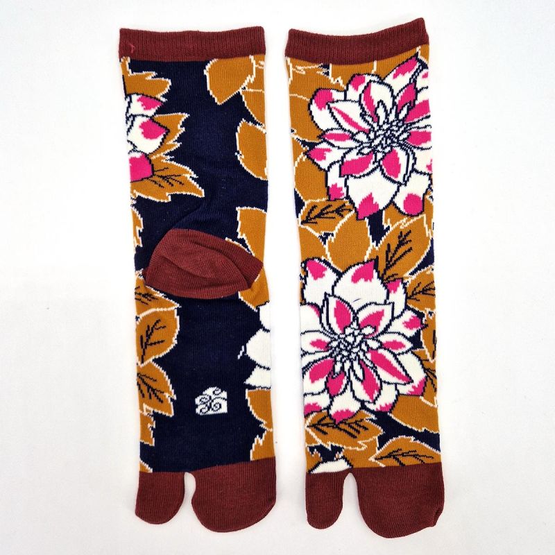 Chaussettes japonaises tabi,Risshu Karo, 23-25cm