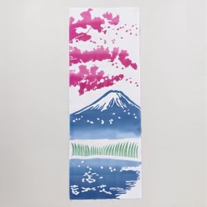 Main cotton serviette, Mont Fuji and Sakura