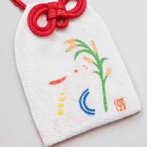 Amuleto giapponese Omamori - segno zodiacale cinese del Coniglio