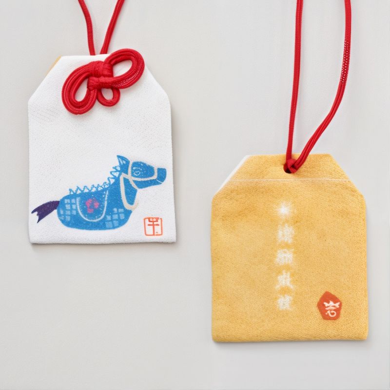 Japanese Omamori Amulet - Chinese Zodiac Sign of the Horse