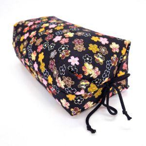 Makura cushion with removable black cover SAKURA pattern - 32cm