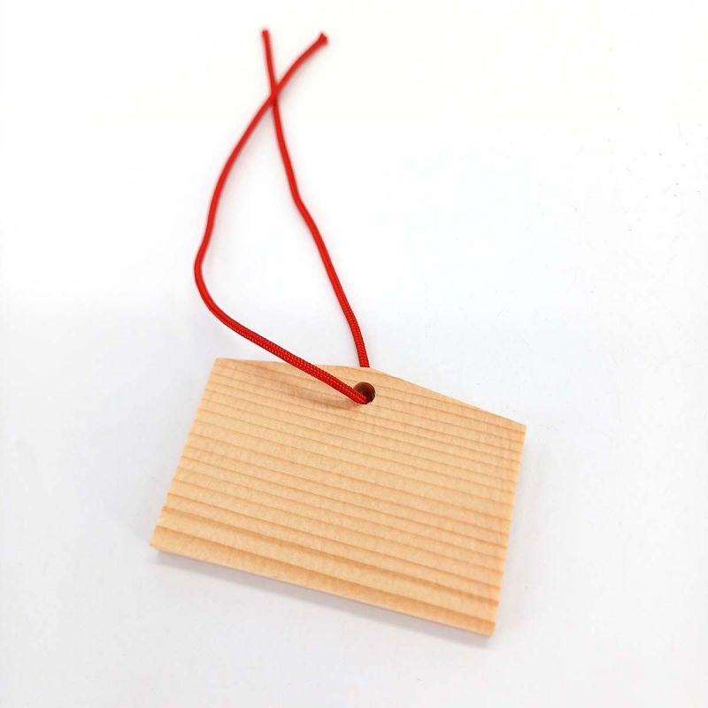 Small Japanese EMA plaque in blank cardboard to decorate yourself