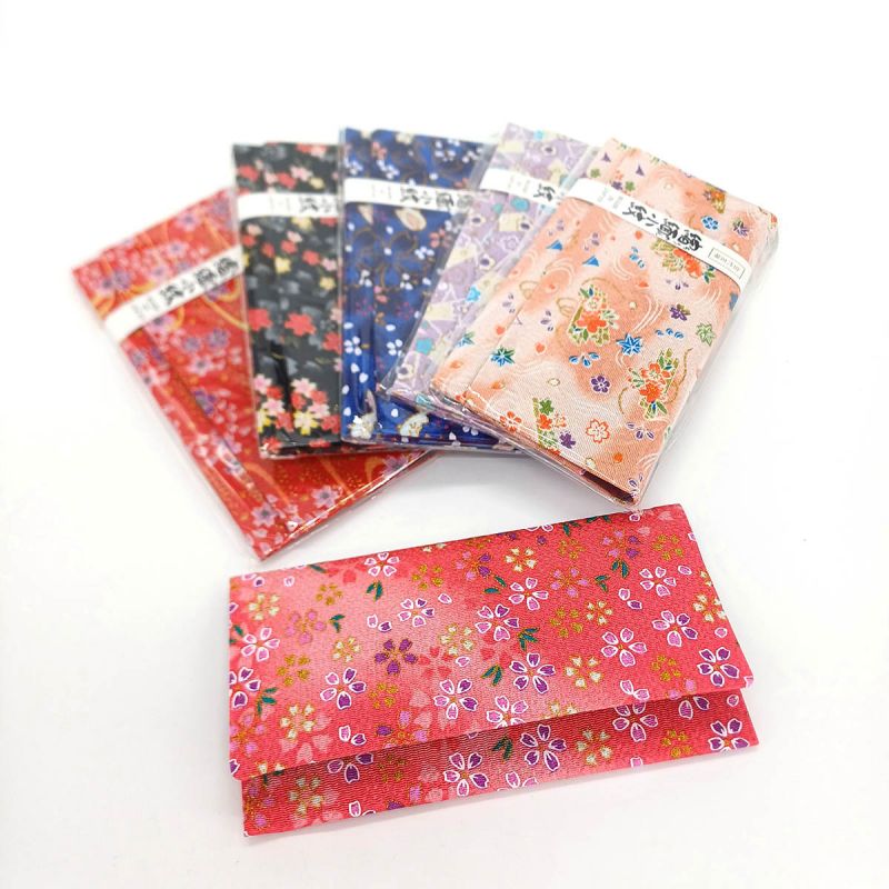 Chirimenkomon Silk Wallet - 18.5 x 9.5 cm